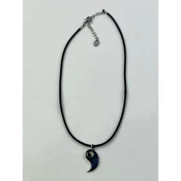 Claire’s Green Blue Purple Pendant Mood Yin Yang Moon Choker Necklace Costume Ch - Picture 5 of 16